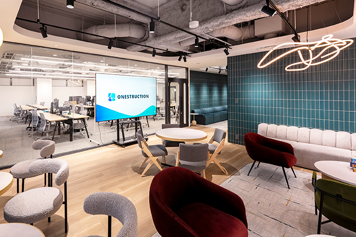 執務エリアとの境界