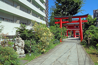 新宿駅「成子天神社」