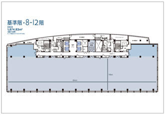 基準階平面図（8～12階）